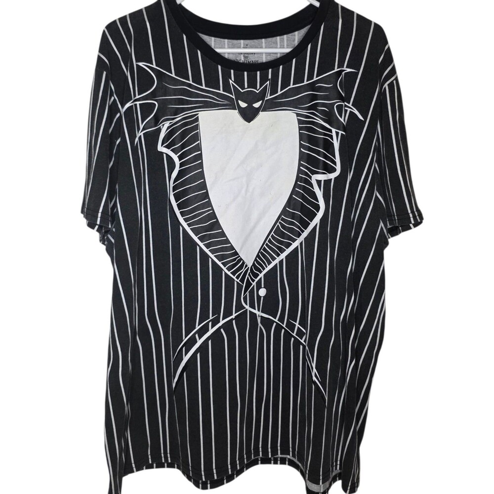 Nightmare‎ Before Christmas Tim Burton Disney Tuxedo T-shirt Men Size 2XL